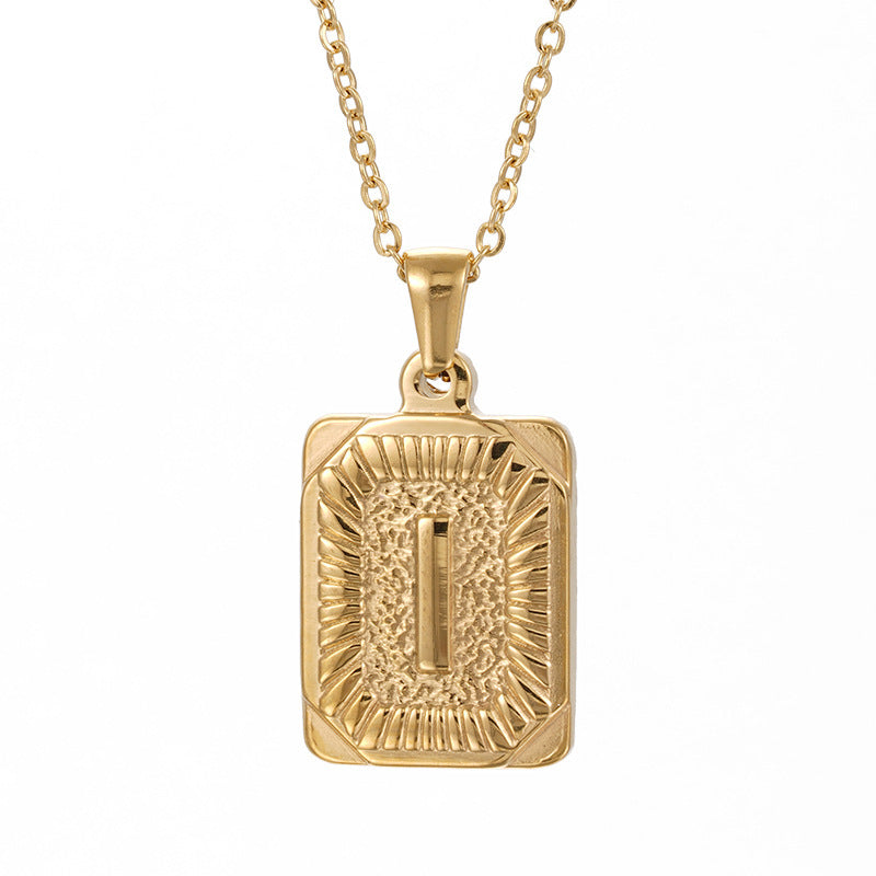 Wholesale Brand Letter Pendant Gold Plated Necklaces